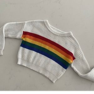 Justice rainbow sweater